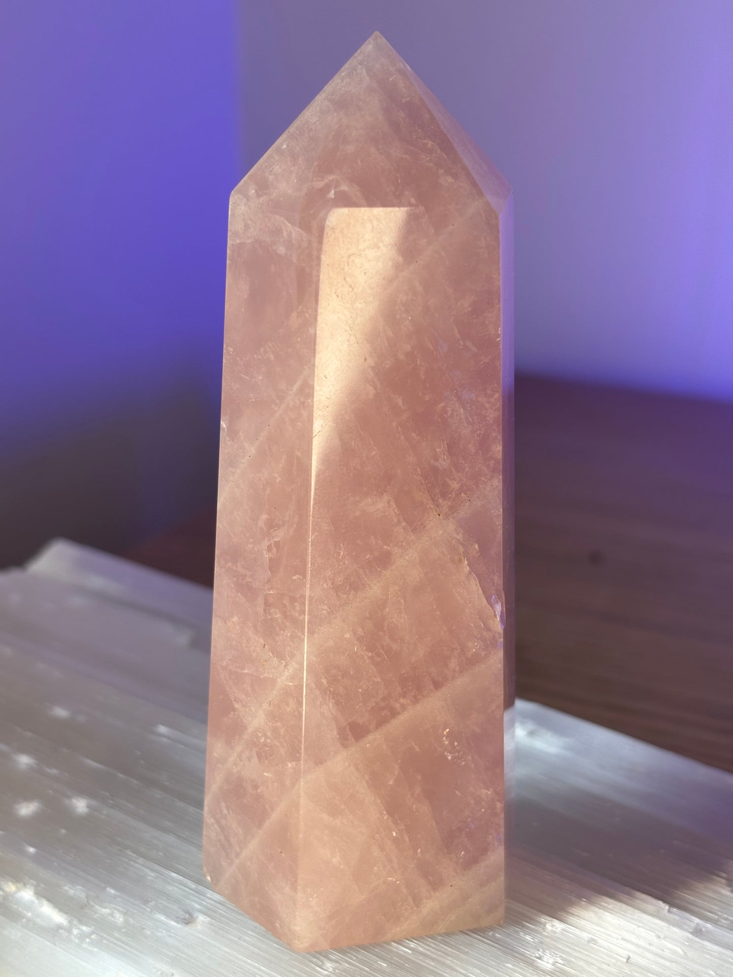 High Grade XL Rose Quartz Tower
