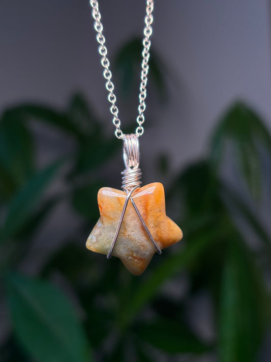 Agate Star Necklace