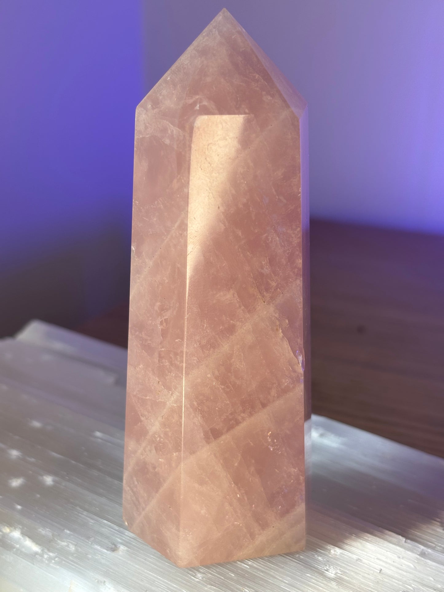 High Grade XL Rose Quartz Tower