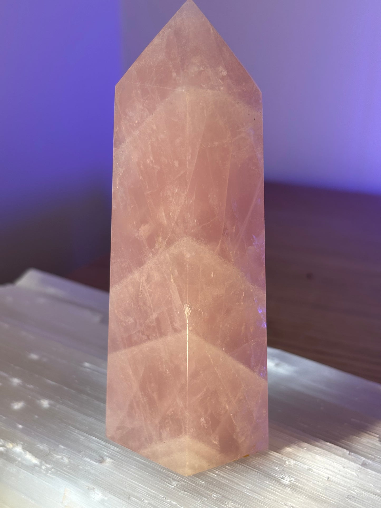 High Grade XL Rose Quartz Tower