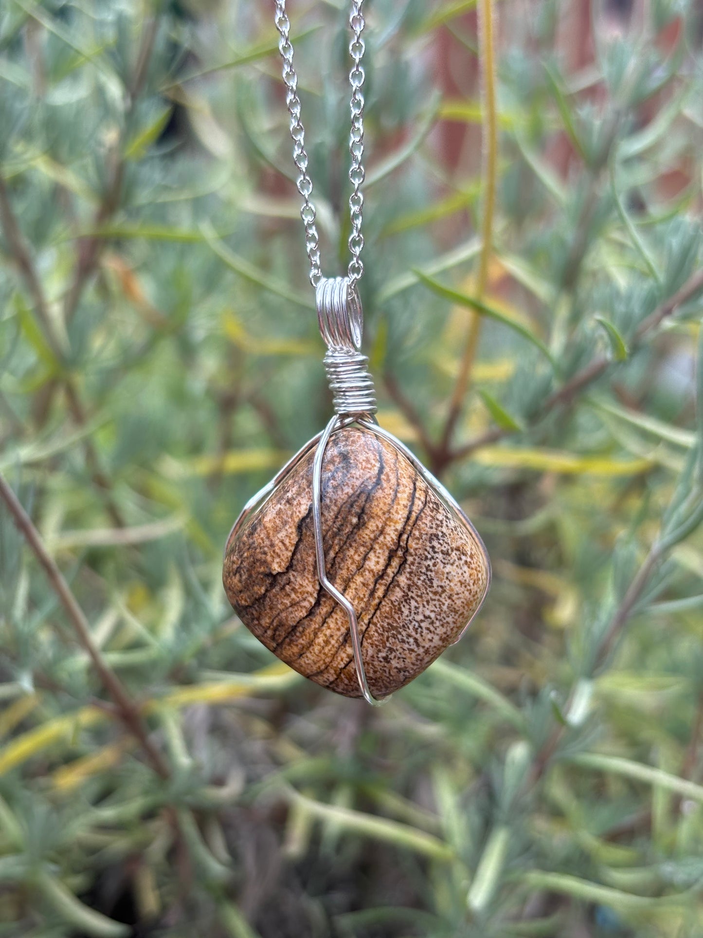 Picture Jasper Necklace - Creativity Stone