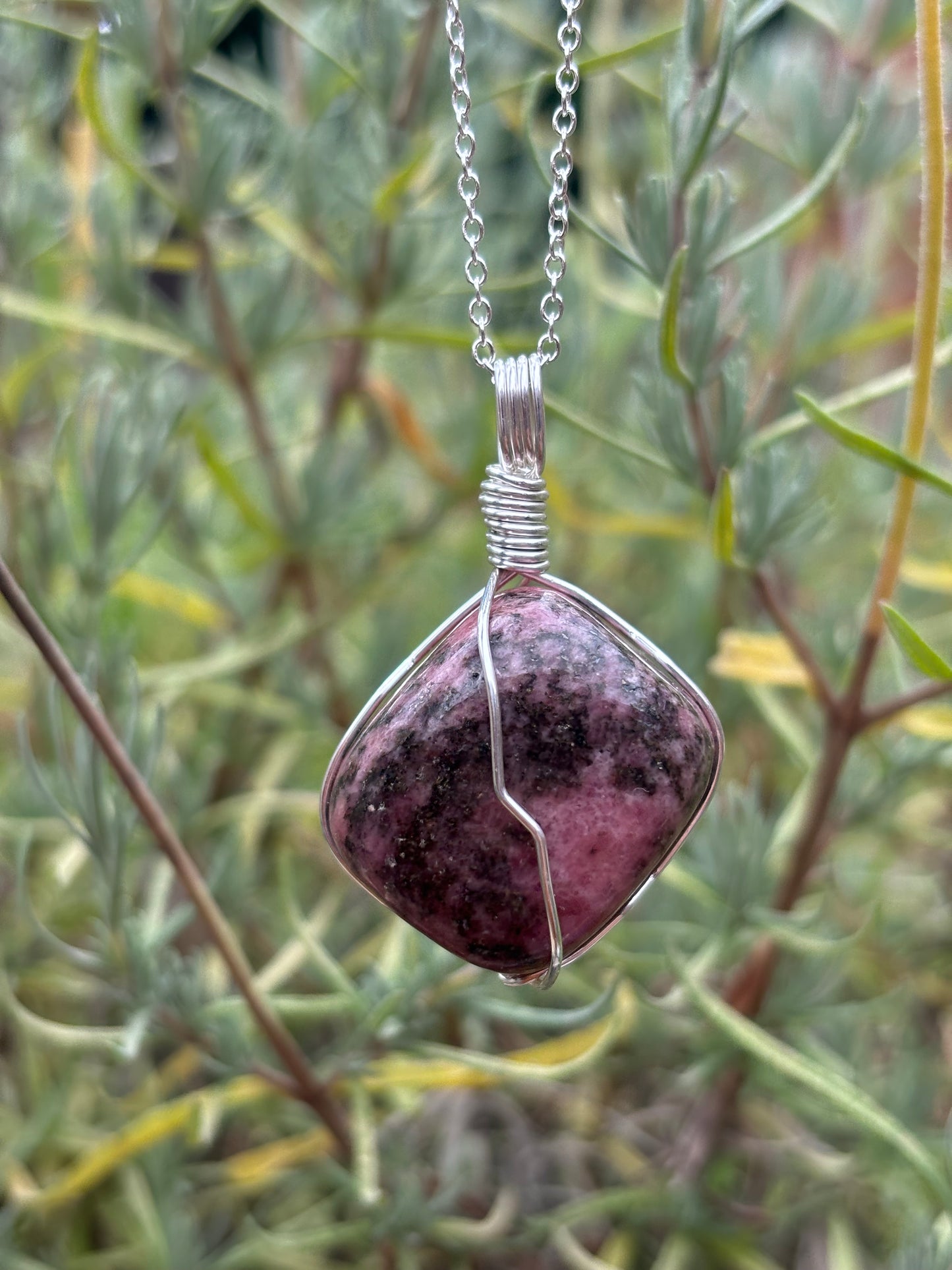 Rhodonite Necklace - Emotional Healing