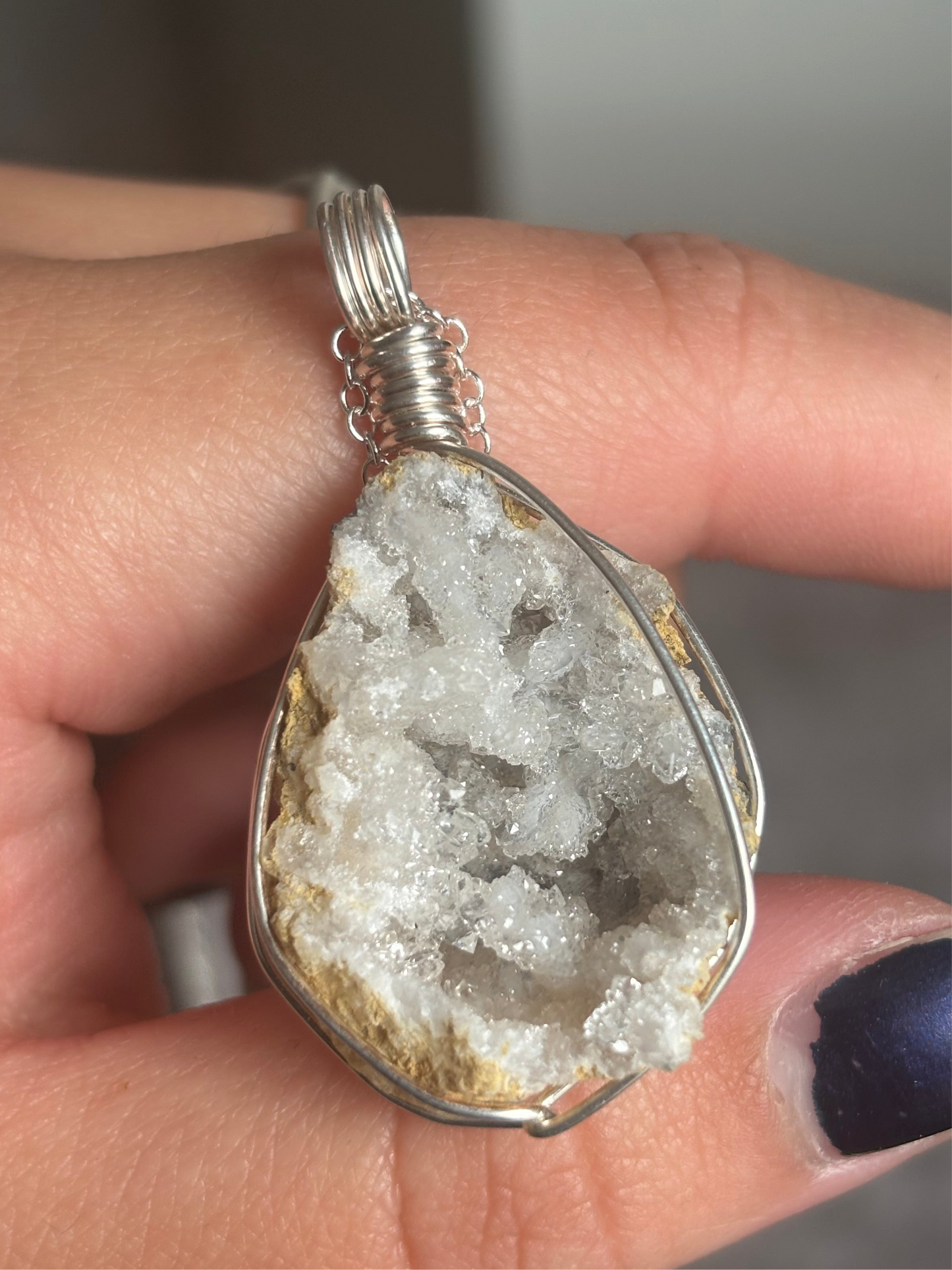 Quartz Geode Necklace