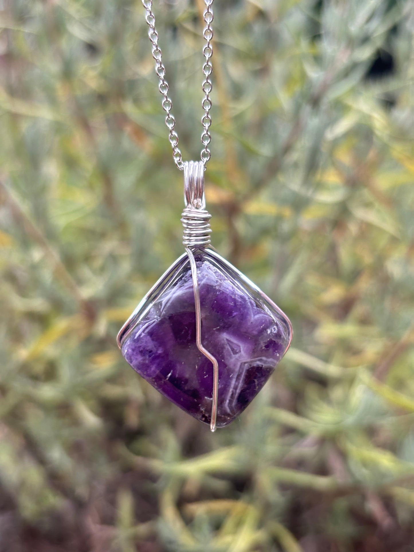 Amethyst Necklace - Stone Of Zen