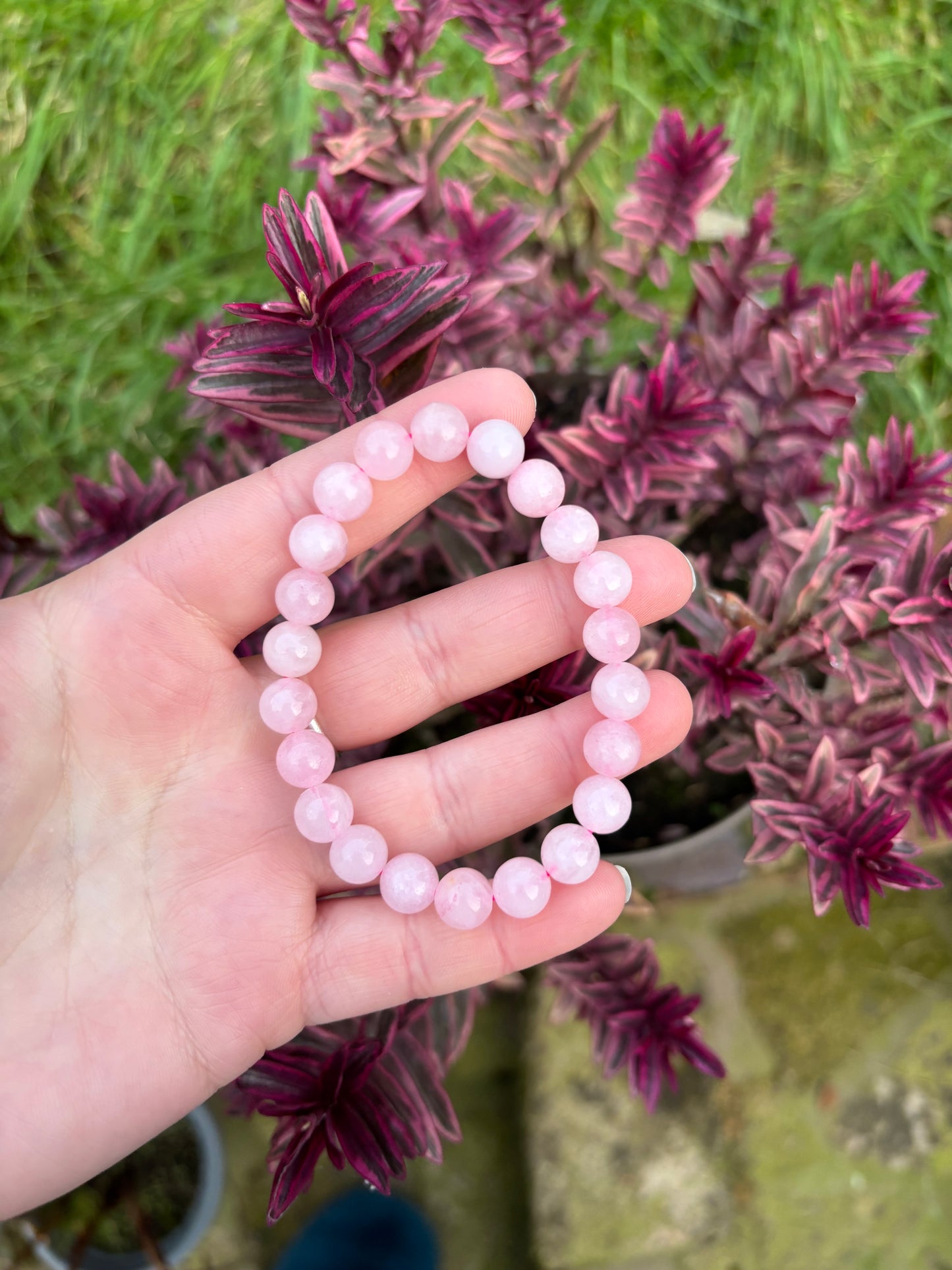 Rose Quartz Beaded Bracelet