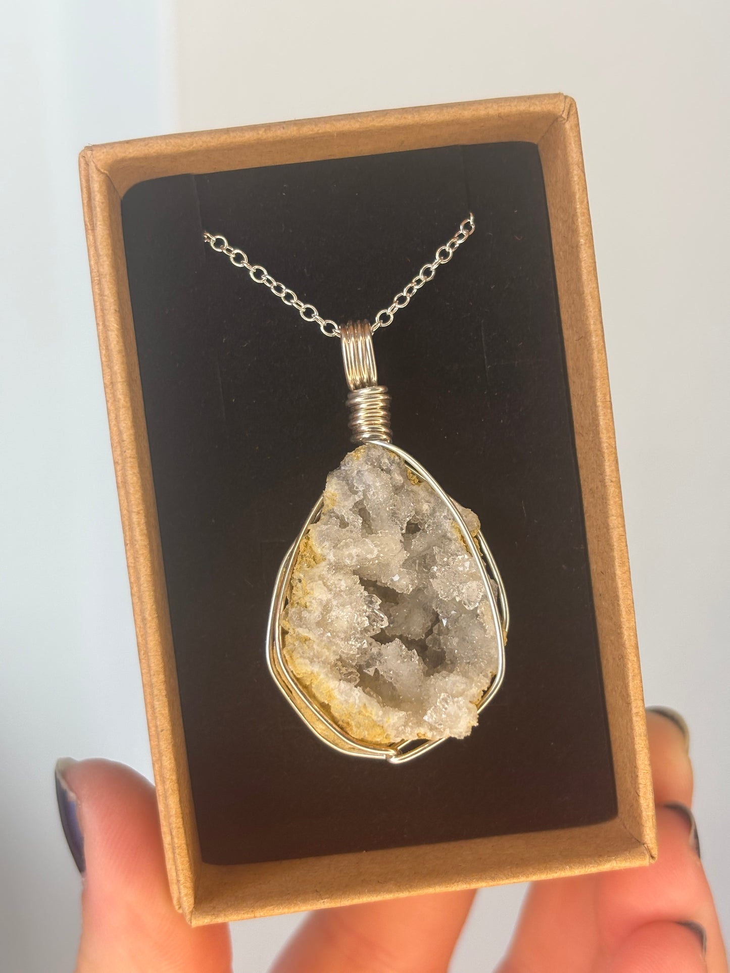 Quartz Geode Necklace