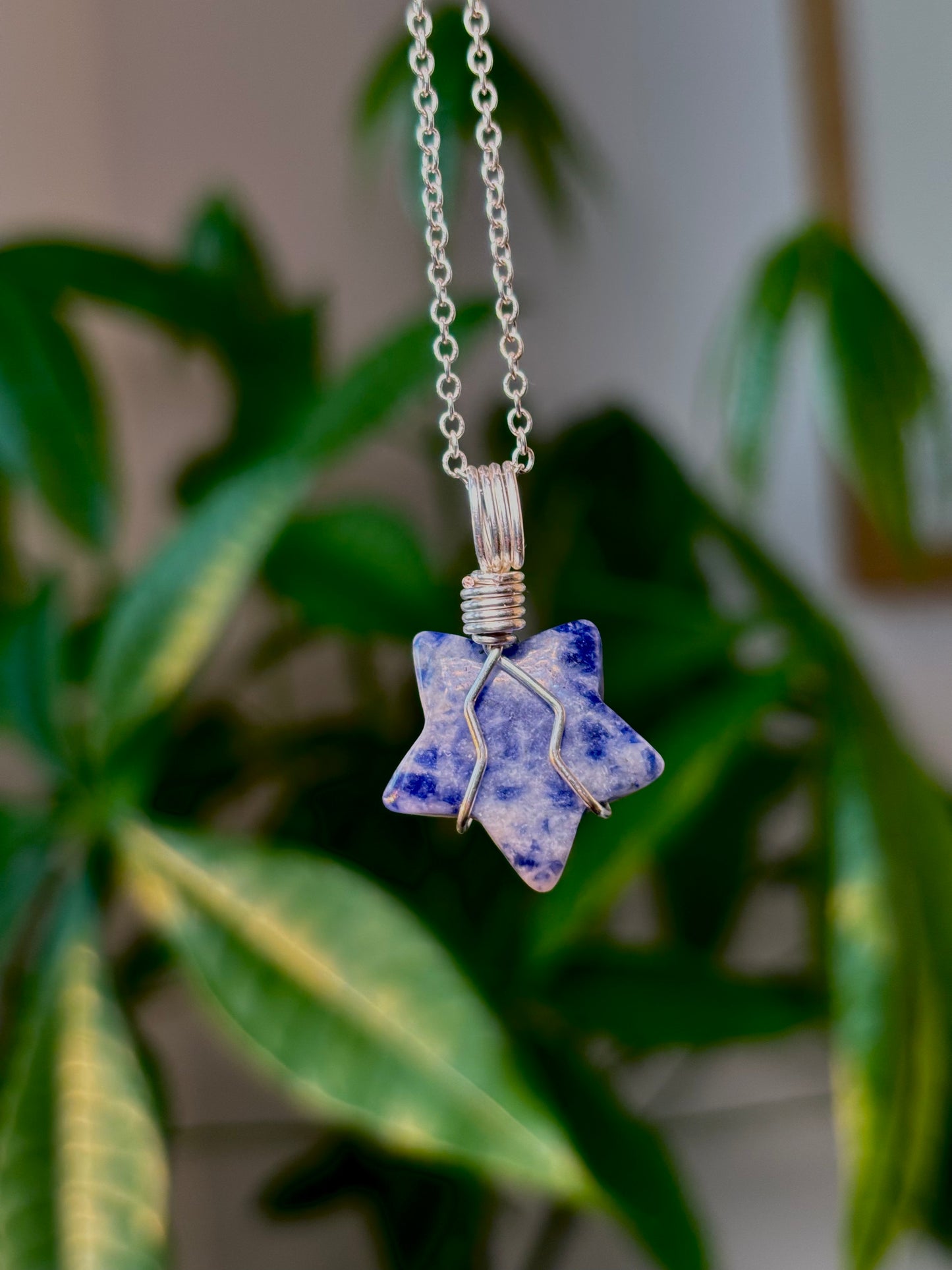 Sodalite Star Necklace