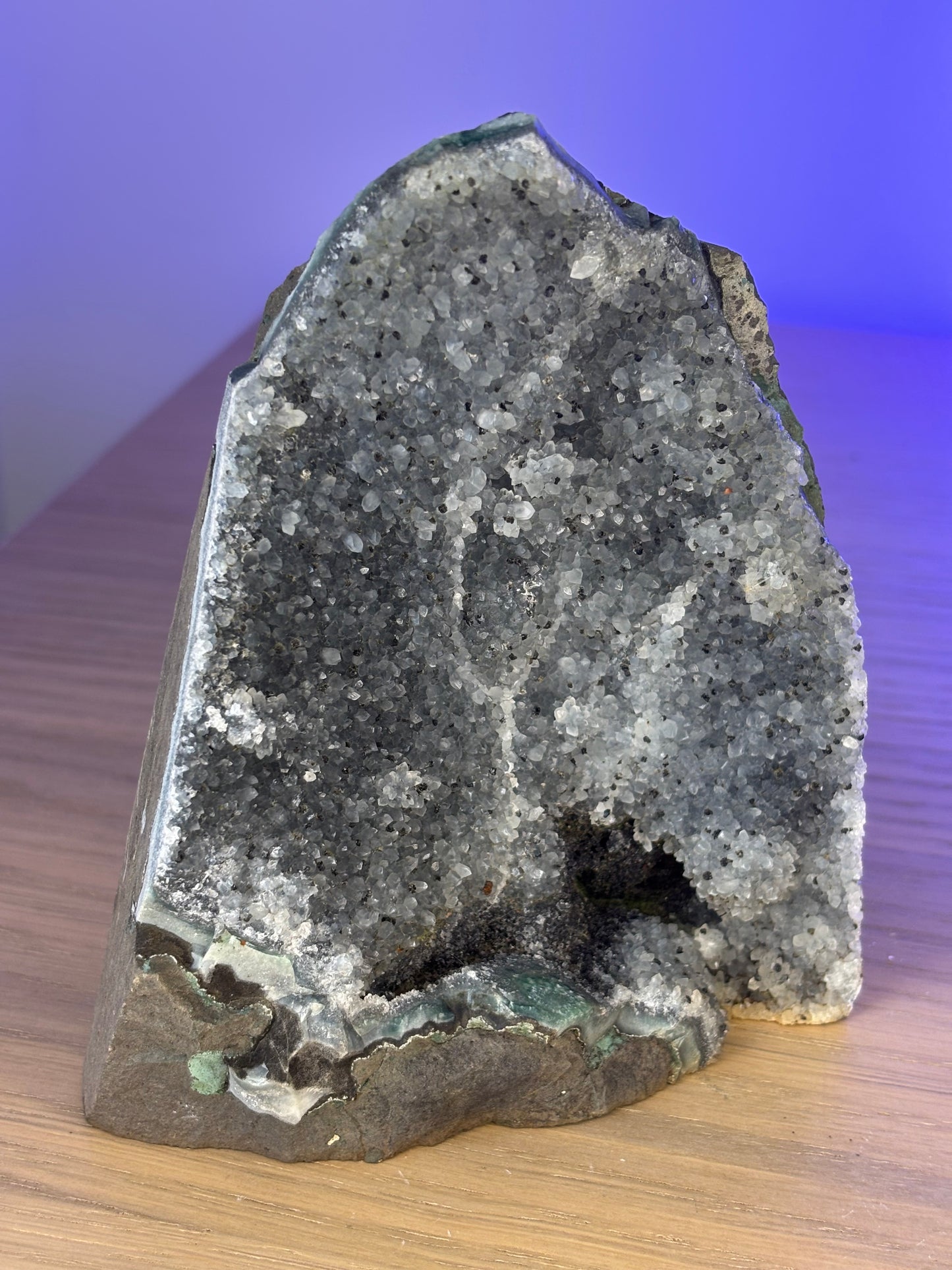 Galaxy Amethyst Cave – Rare Black Amethyst Crystal