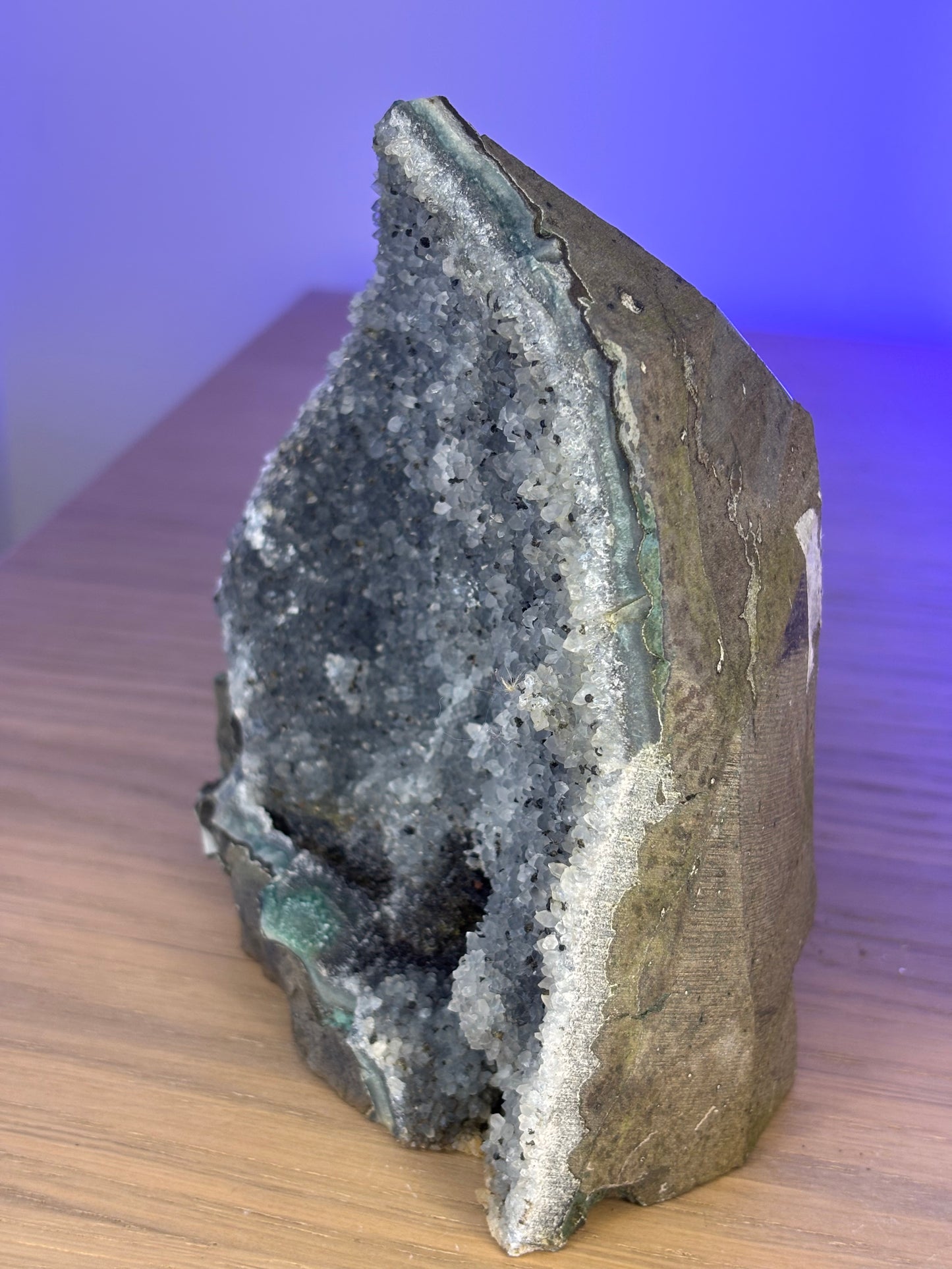 Galaxy Amethyst Cave – Rare Black Amethyst Crystal