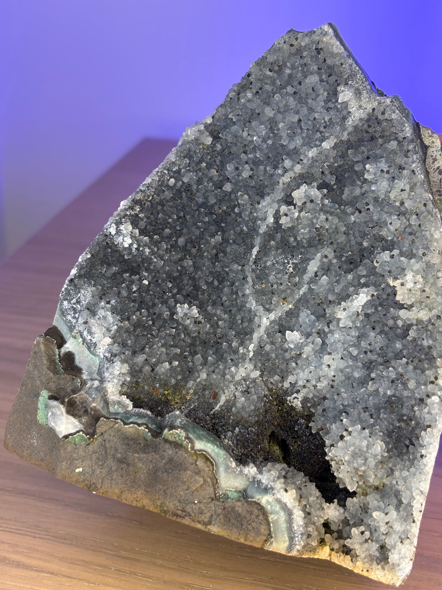 Galaxy Amethyst Cave – Rare Black Amethyst Crystal