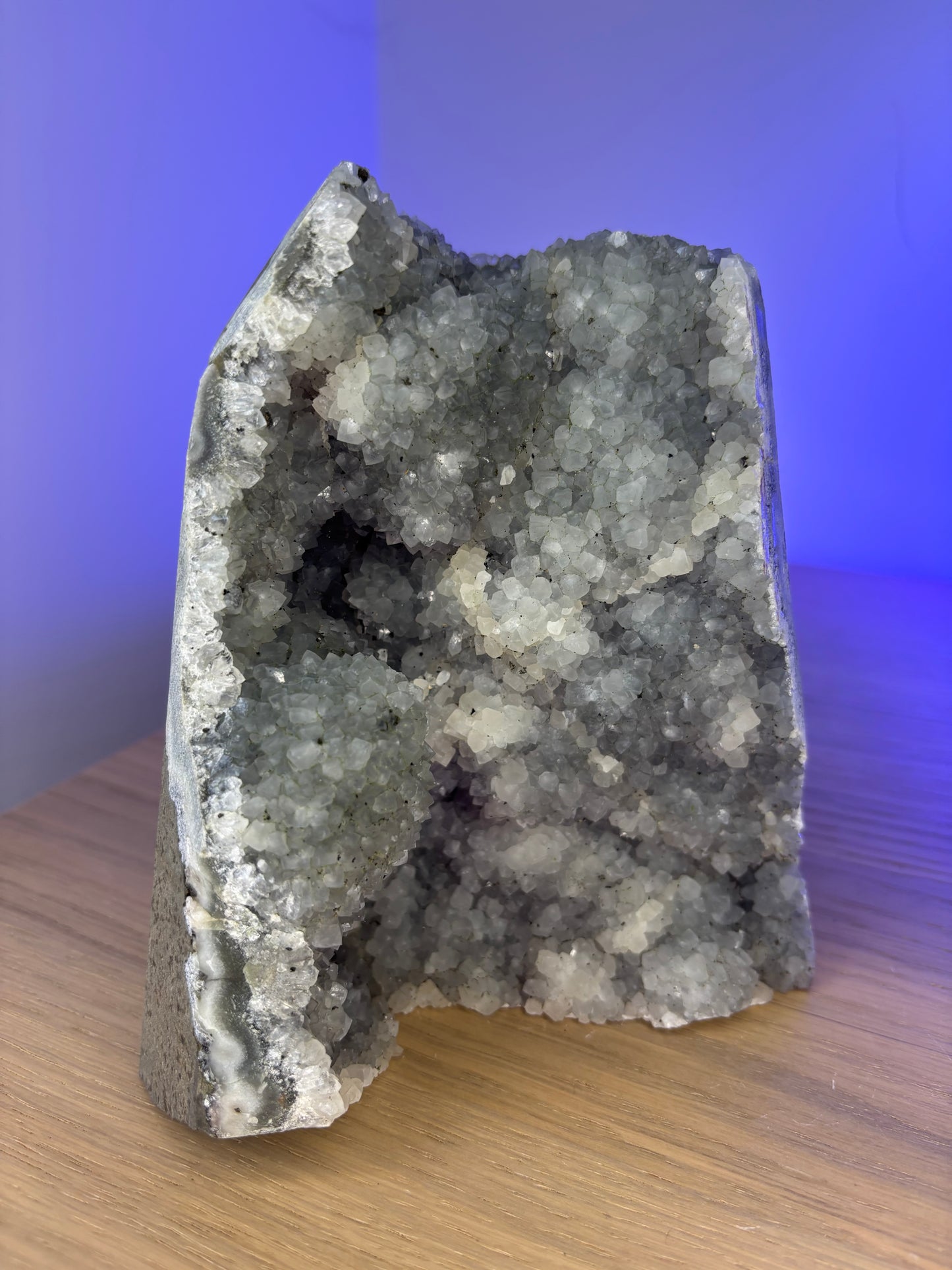 Galaxy Amethyst Cave – Rare Black Amethyst Crystal Geode