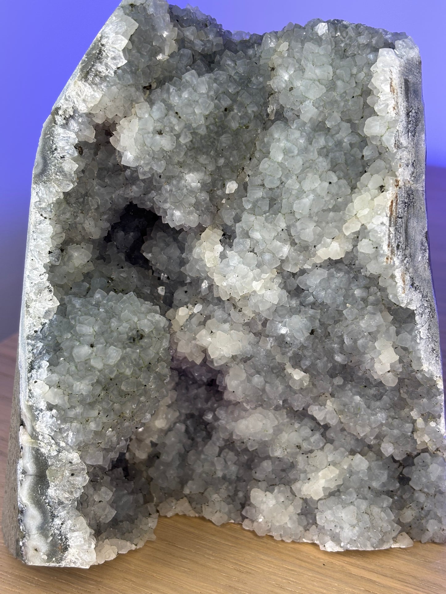 Galaxy Amethyst Cave – Rare Black Amethyst Crystal Geode