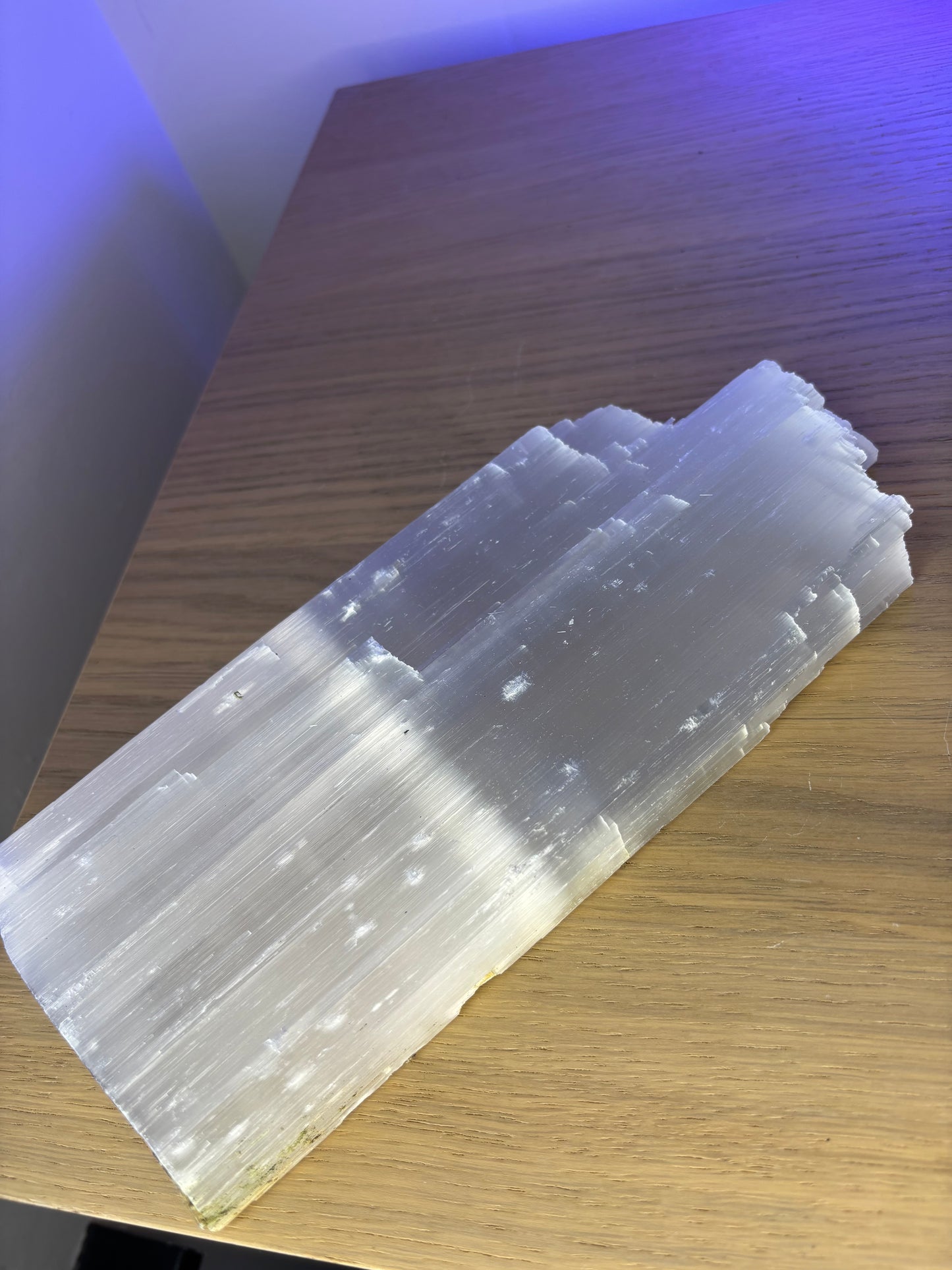 Satin Spar Slab - Selenite