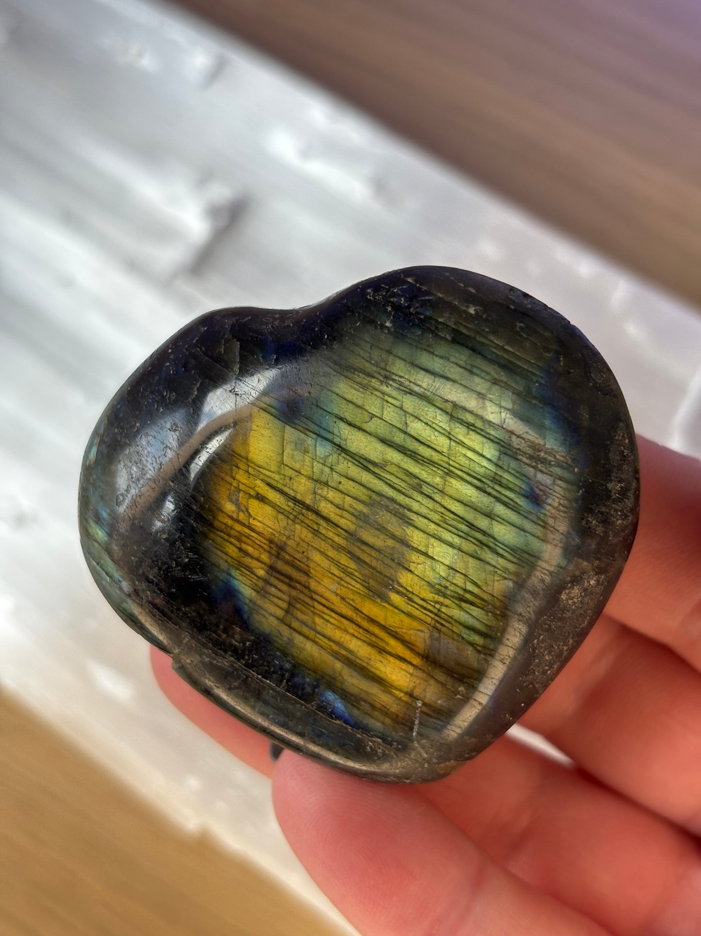 Labradorite Heart - Stone of Transformation
