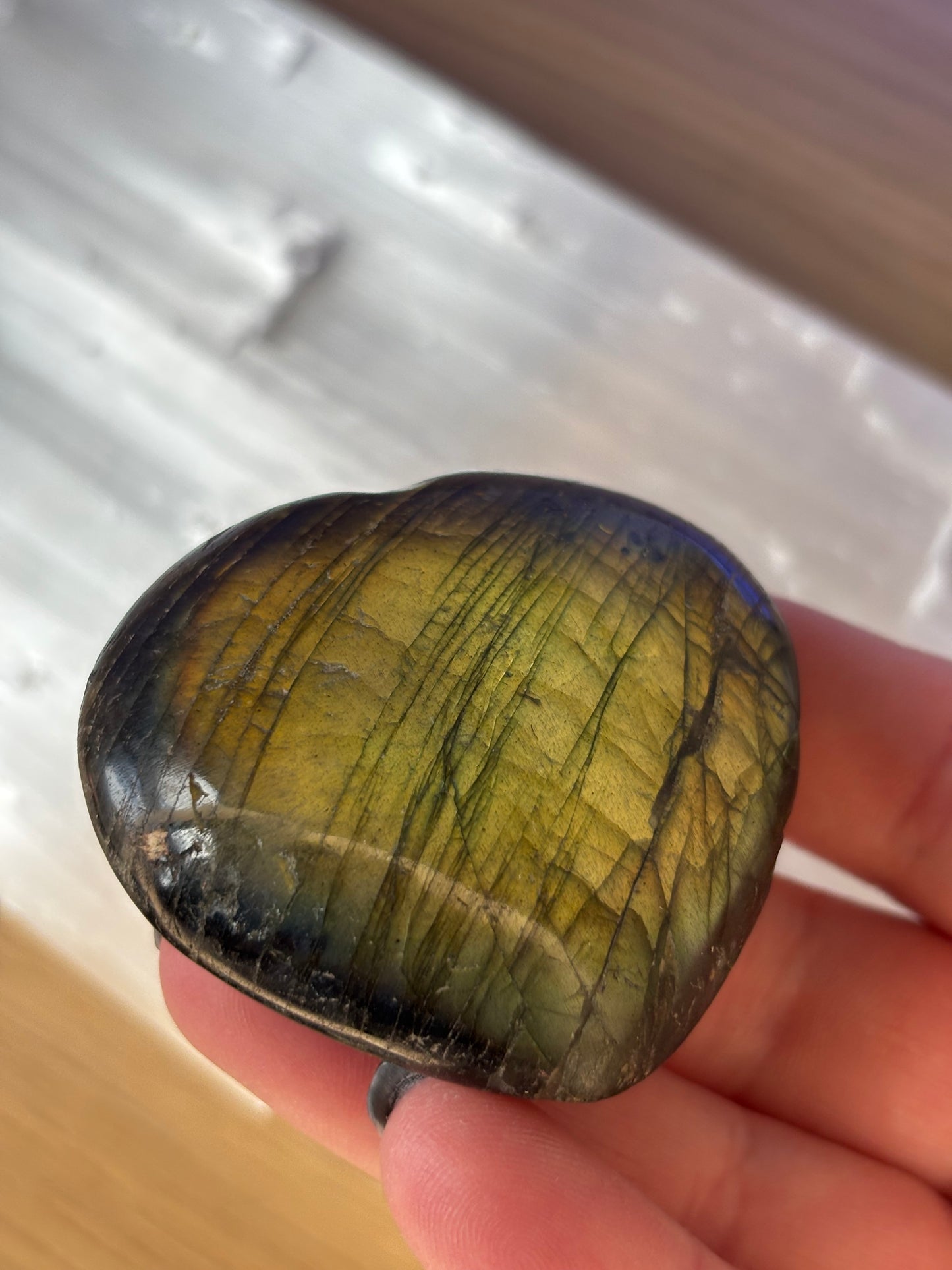 Labradorite Heart - Stone of Transformation