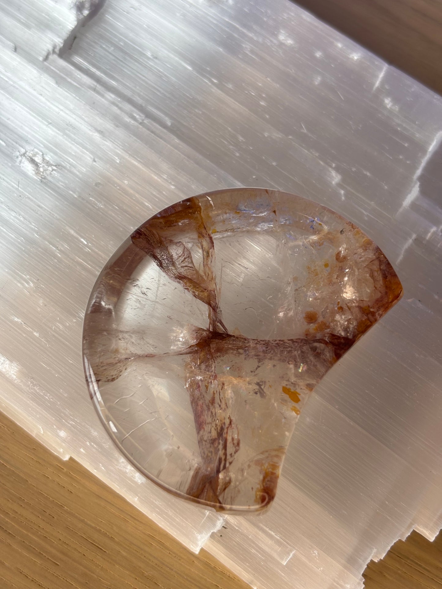 Fire Quartz Moon Dish