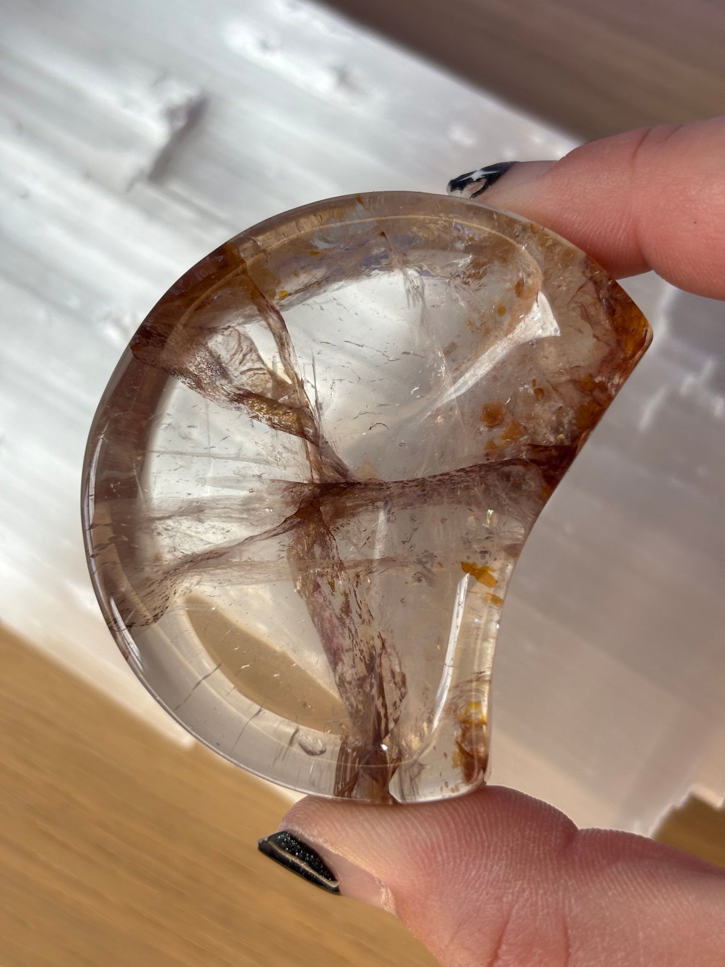 Fire Quartz Moon Dish