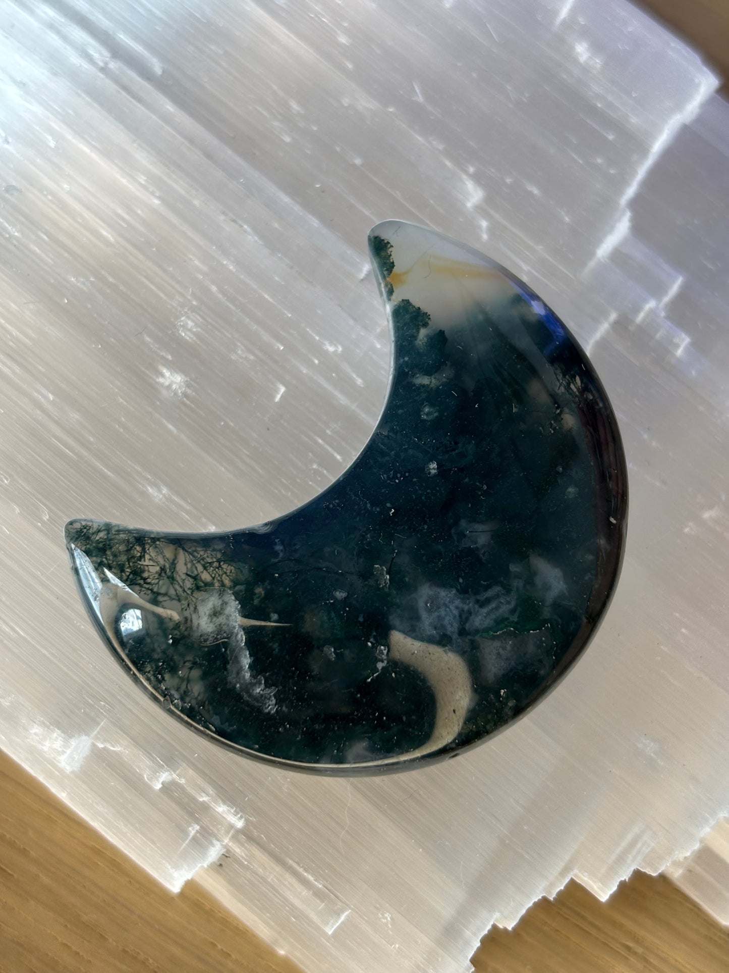 Moss Agate Moon