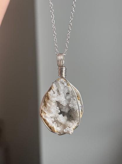 Quartz Geode Necklace