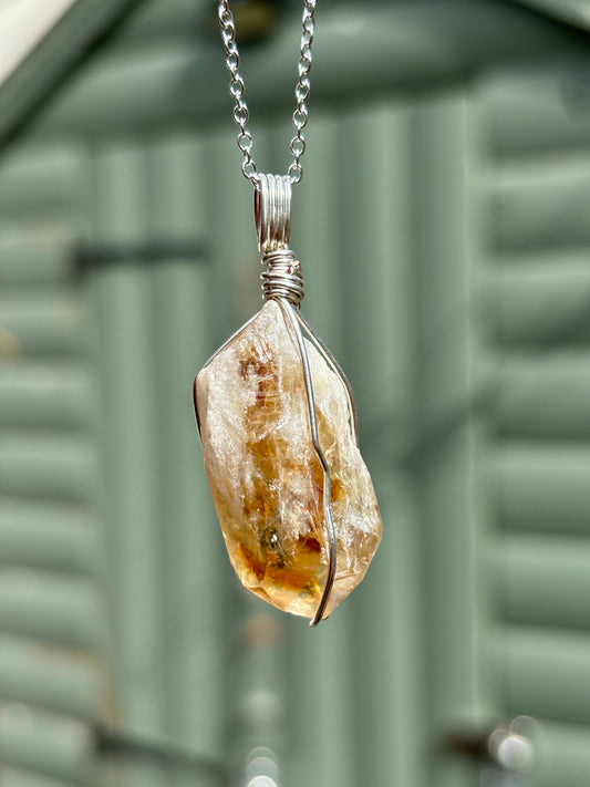 Citrine Point Necklace - Stone of Joy