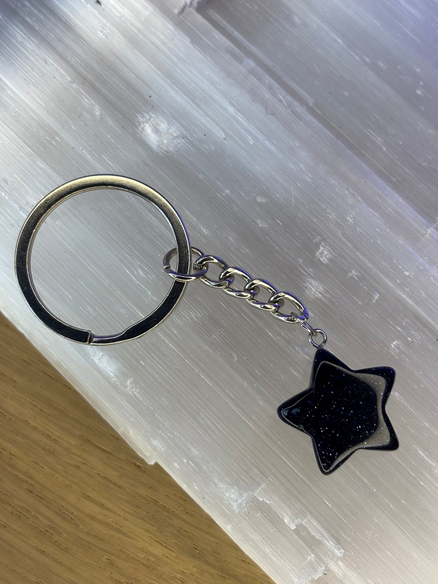 Crystal Star Keyring