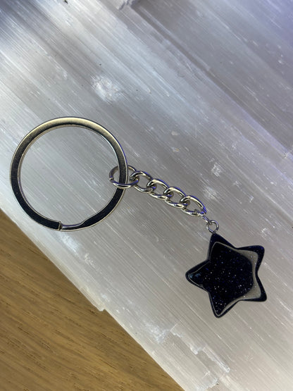Crystal Star Keyring
