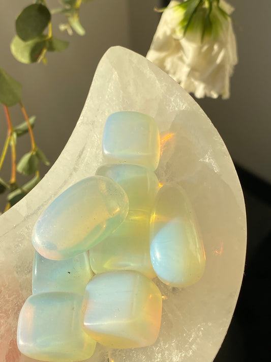 Opalite tumble stones