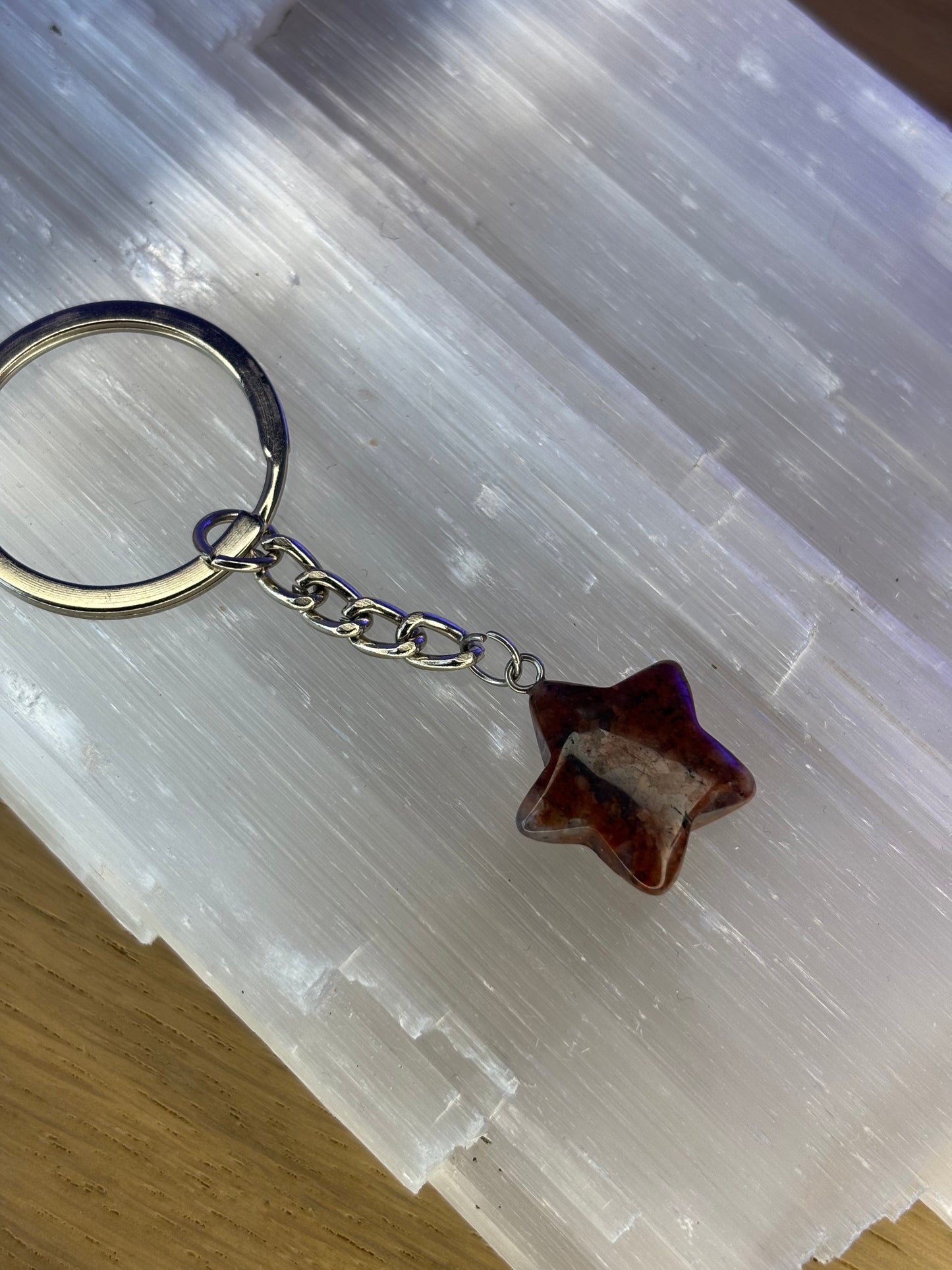 Crystal Star Keyring