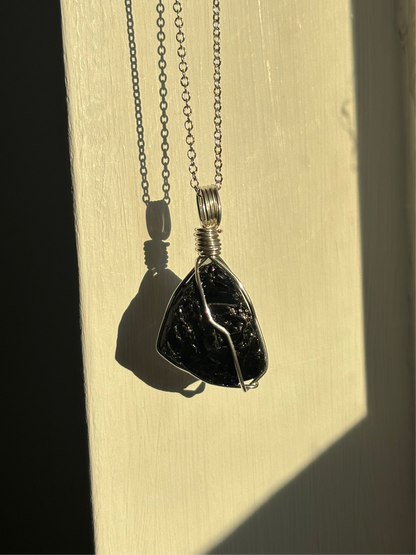 Black Tourmaline Necklace - Protection