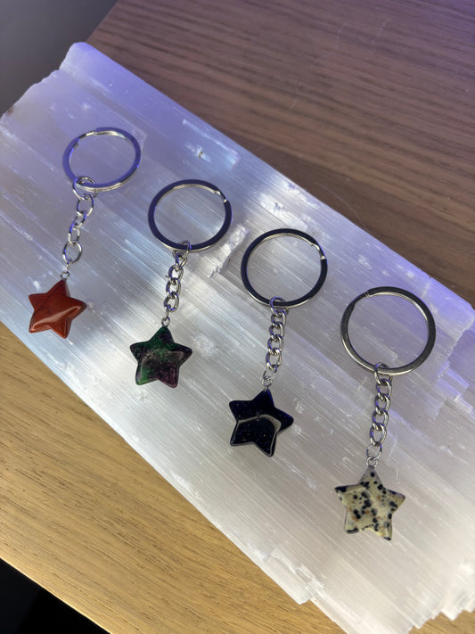 Crystal Star Keyring