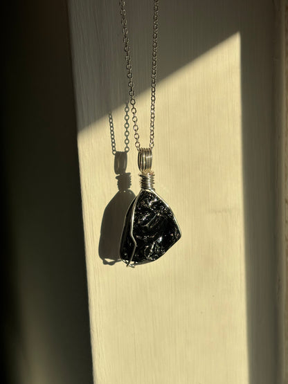 Black Tourmaline Necklace - Protection