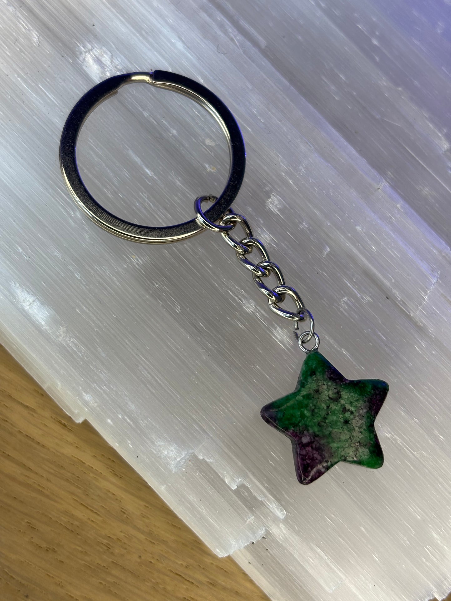 Crystal Star Keyring