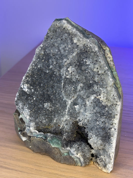 Galaxy Amethyst Cave – Rare Black Amethyst Crystal