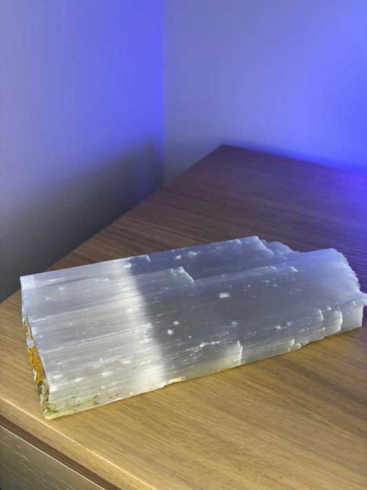 Satin Spar Slab - Selenite