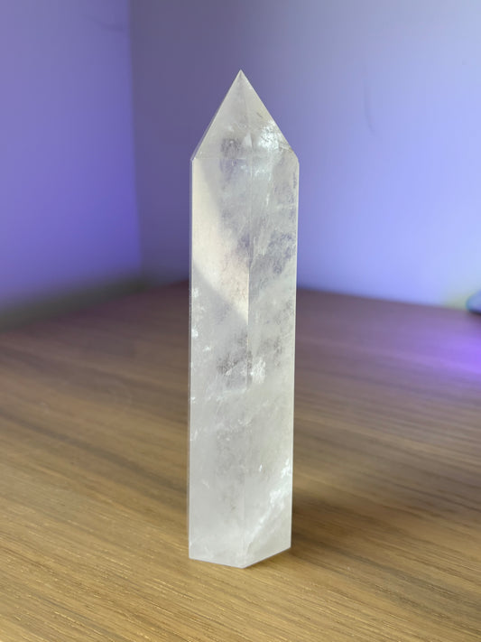 Clear Quartz Tower - 20cm