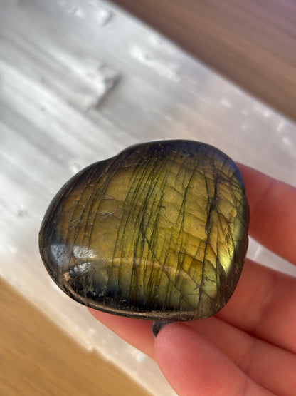 Labradorite Heart - Stone of Transformation