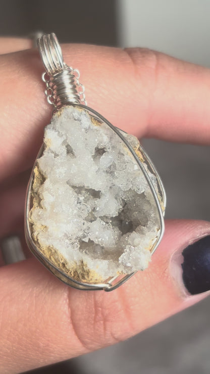 Quartz Geode Necklace