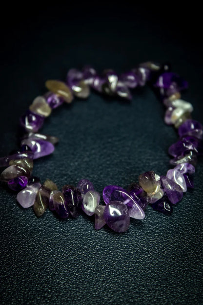 Amethyst Chip Bracelet