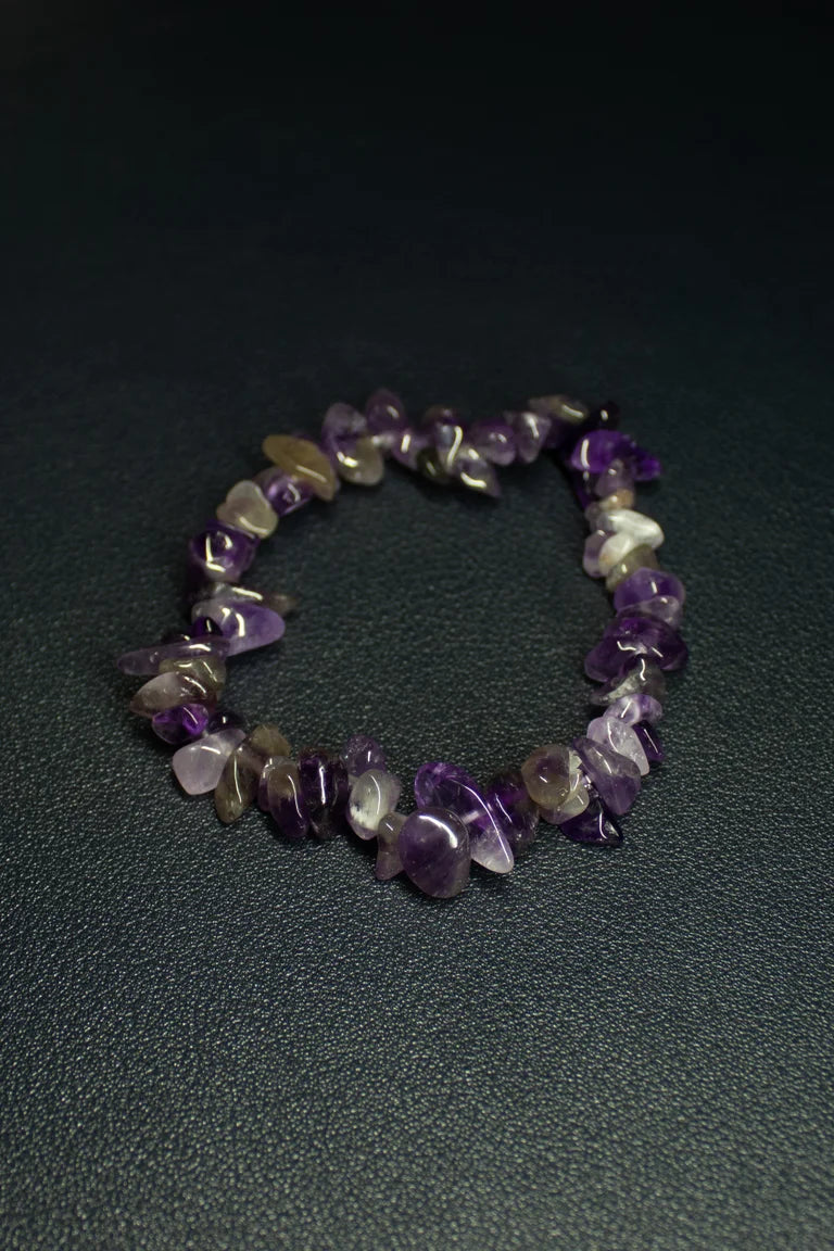 Amethyst Chip Bracelet