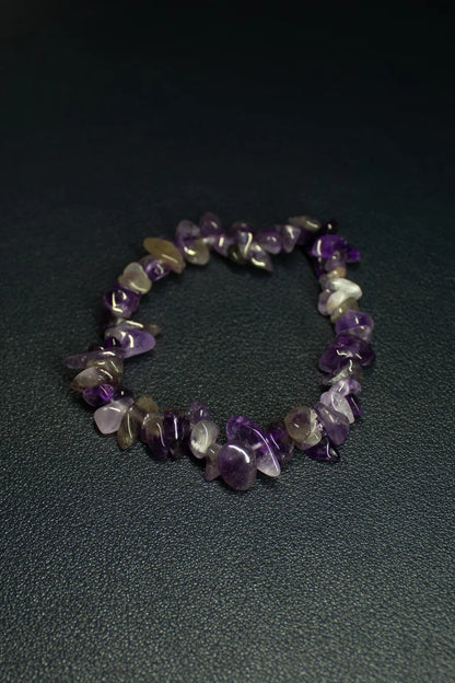 Amethyst Chip Bracelet