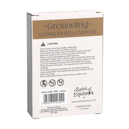 Pack of 12 Grounding Spell Candles